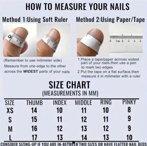 Basic Girl Press-On Nails: SMALL