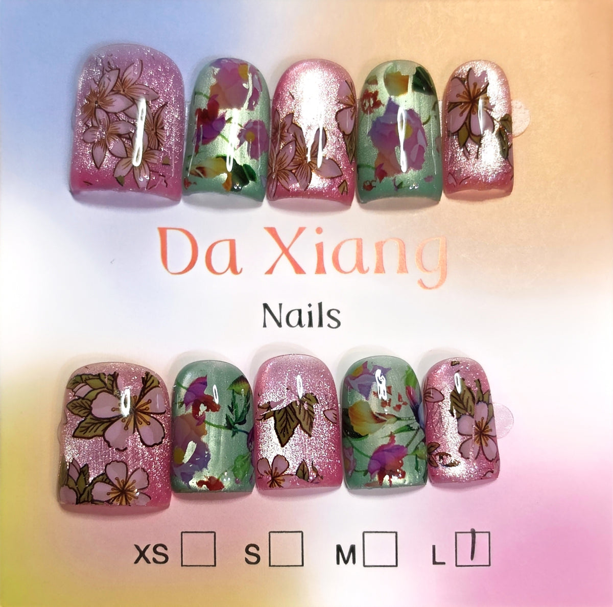 Set 4-Basic Girl Press-On Nails