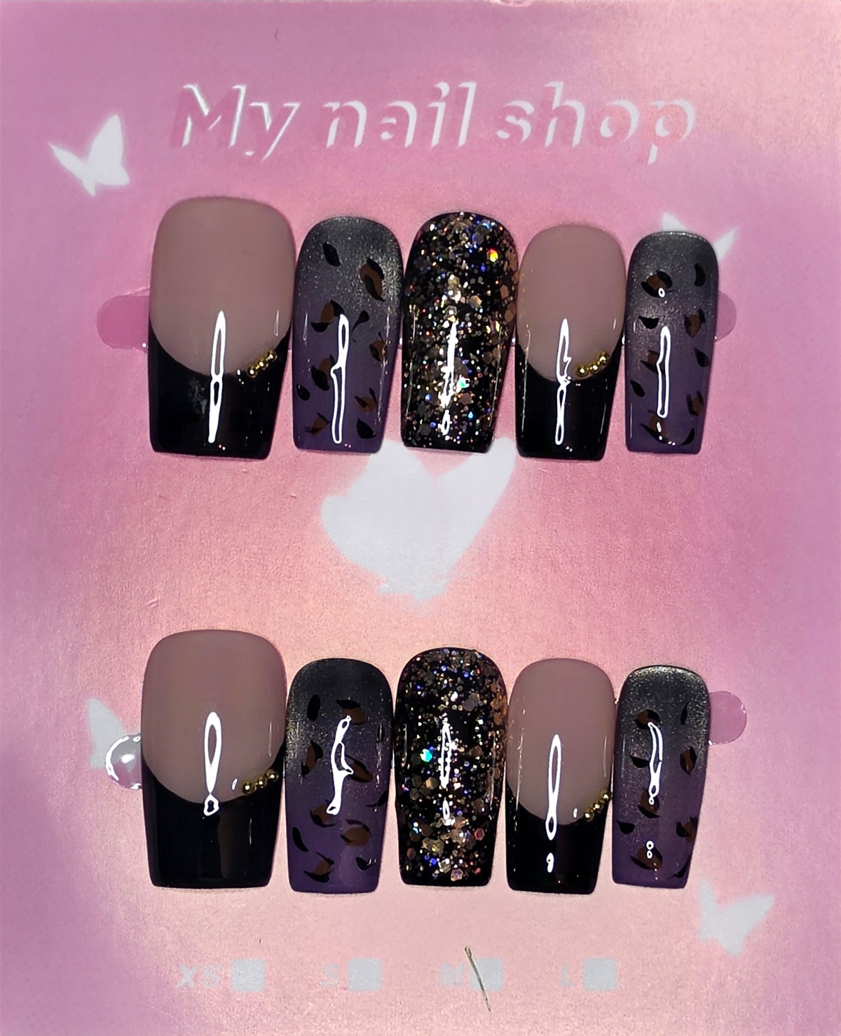 Set 4-Basic Girl Press-On Nails
