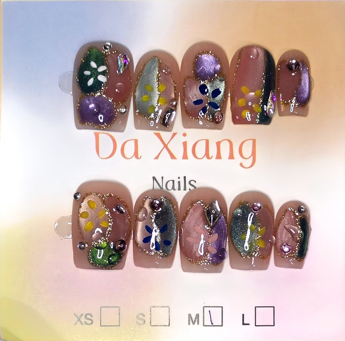 Set 4-Basic Girl Press-On Nails