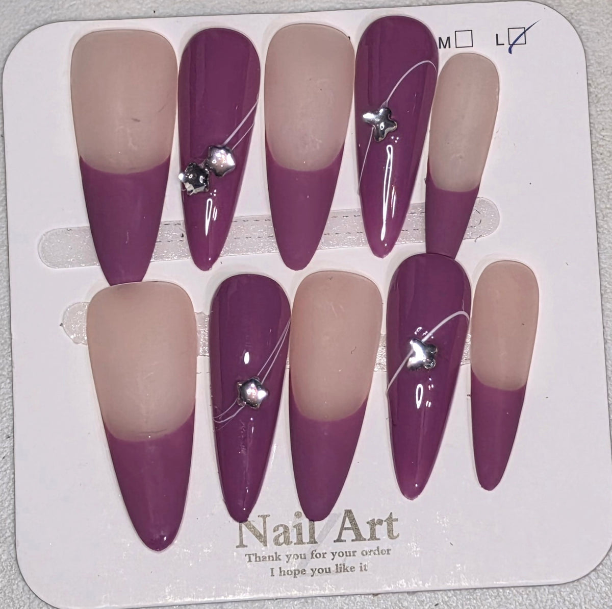 Set 4-Basic Girl Press-On Nails