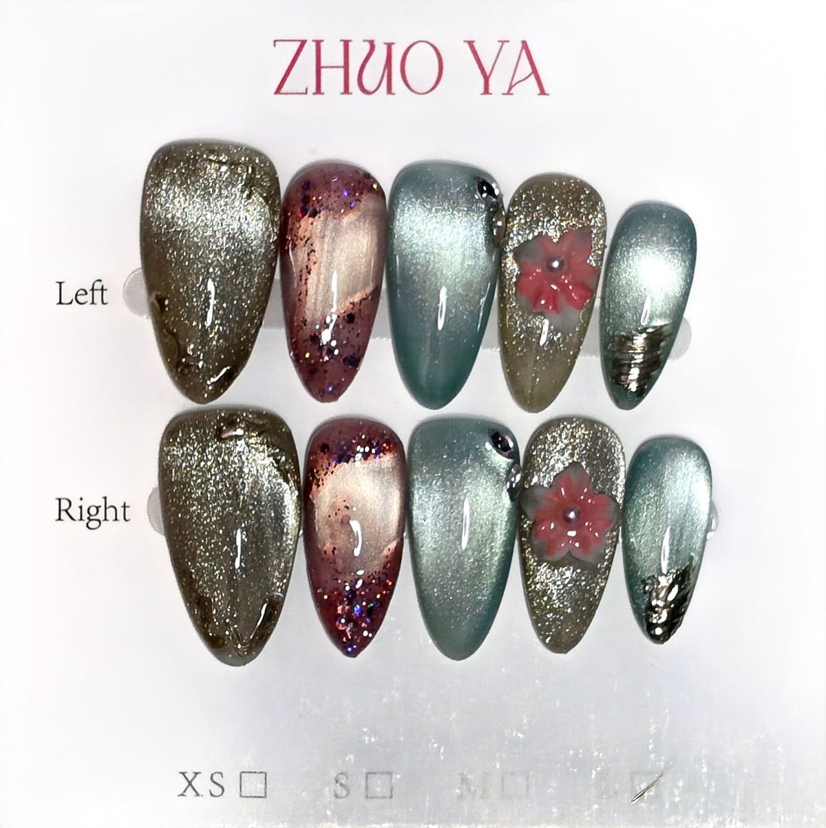 Set 4-Basic Girl Press-On Nails